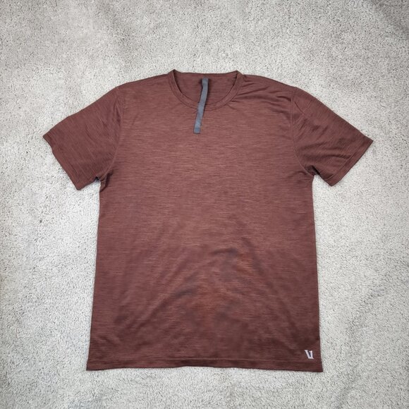 Vuori Zephyr Tee Shirt Mens Size Medium M V191 Brick Red Brown Huckberry REI USA - Picture 3 of 8